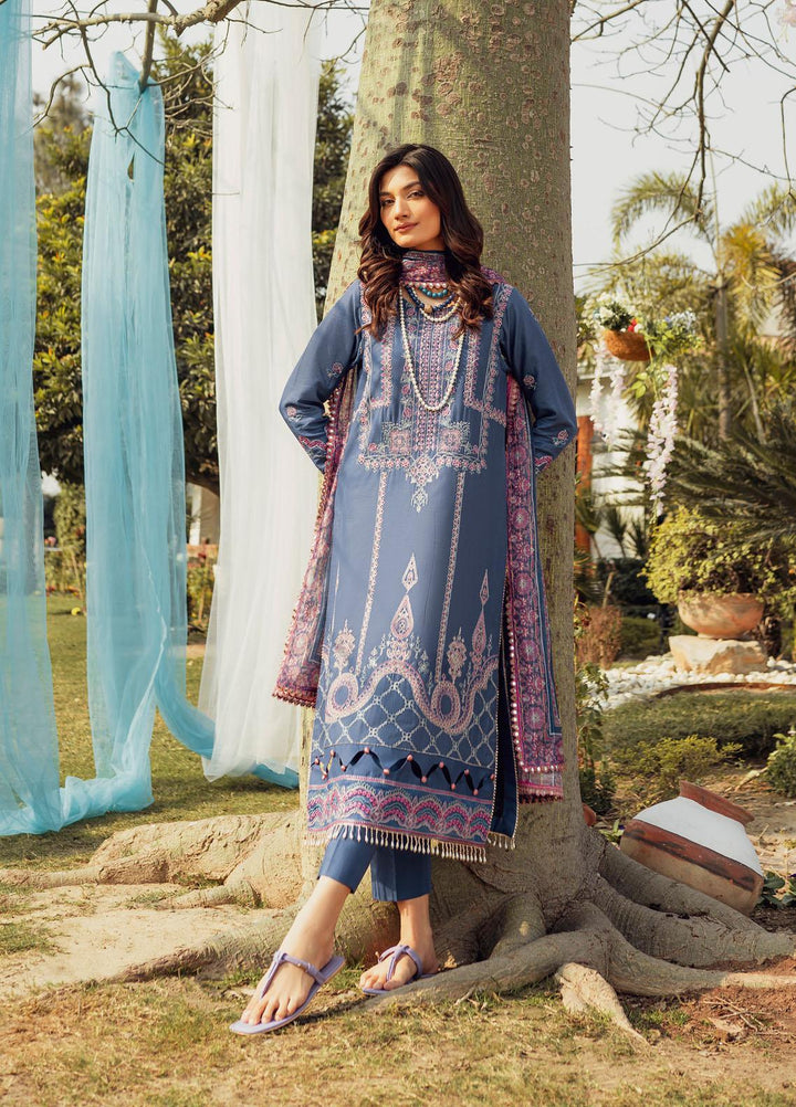 Nuray-e-Nazar by Parishay Embroidered Lawn Suits Unstitched 3 Piece PR23NNZ D-05 - Summer Collection