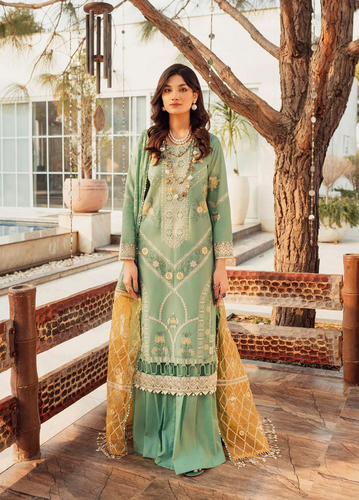 Nuray-e-Nazar by Parishay Embroidered Lawn Suits Unstitched 3 Piece PR23NNZ D-07 - Summer Collection