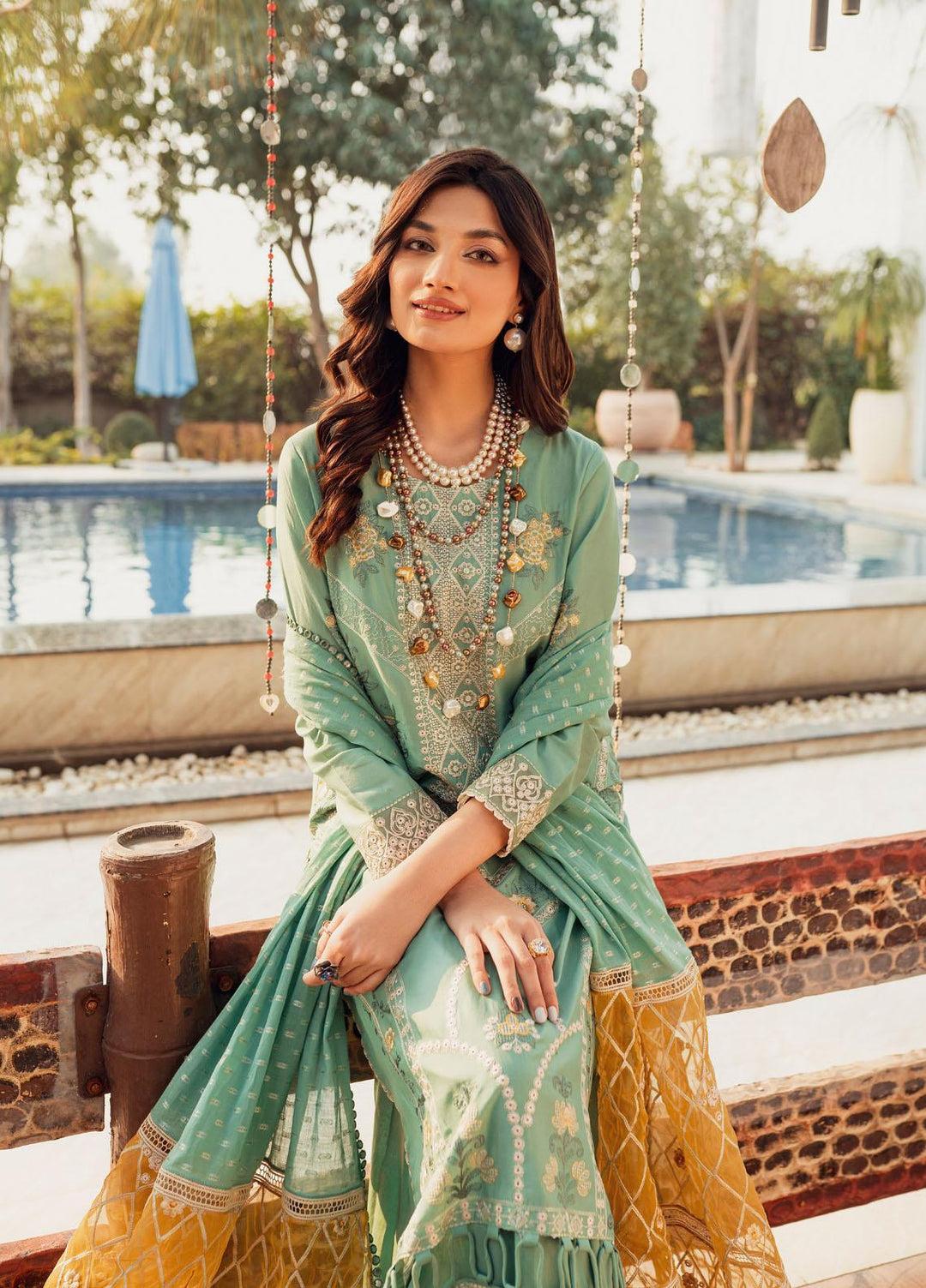 Nuray-e-Nazar by Parishay Embroidered Lawn Suits Unstitched 3 Piece PR23NNZ D-07 - Summer Collection