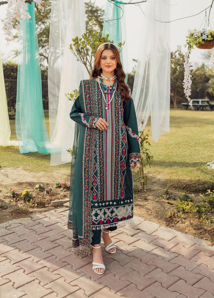 Nuray-e-Nazar by Parishay Embroidered Lawn Suits Unstitched 3 Piece PR23NNZ D-10 - Summer Collection