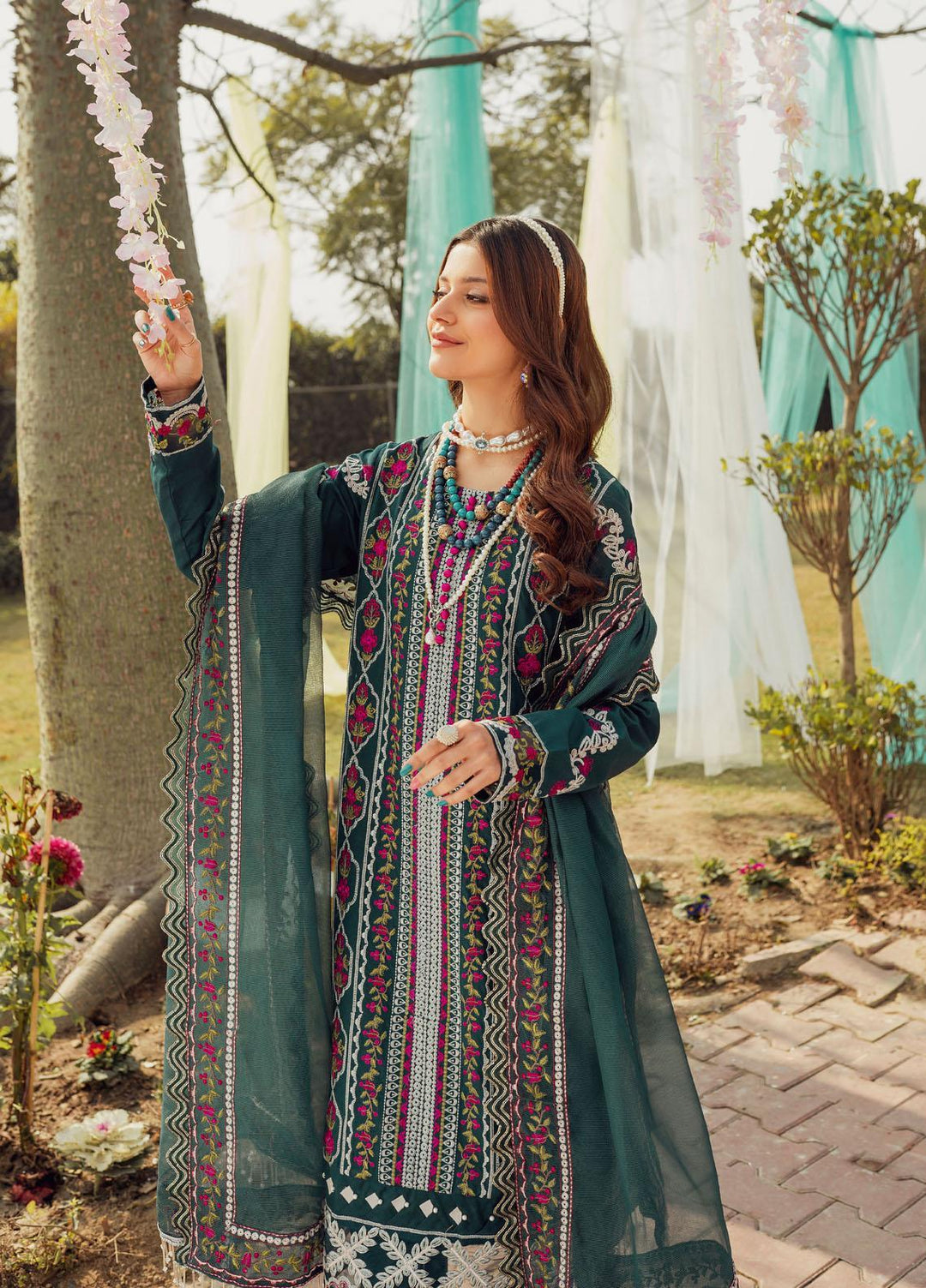 Nuray-e-Nazar by Parishay Embroidered Lawn Suits Unstitched 3 Piece PR23NNZ D-10 - Summer Collection