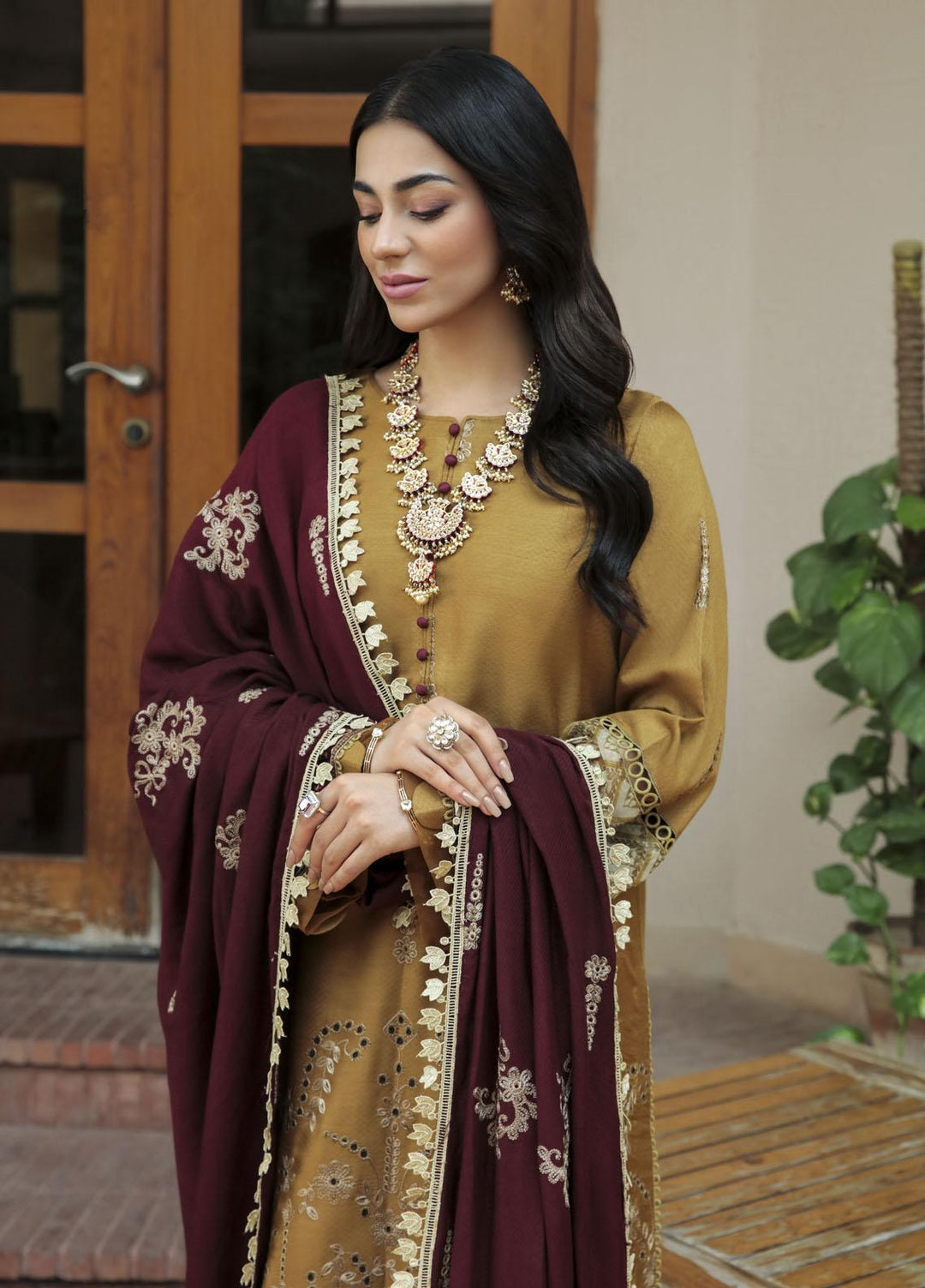 Nuray-e-Nazar by Parishay Embroidered Viscose Suits Unstitched 3 Piece PRS22WNN D-01 - Winter Collection