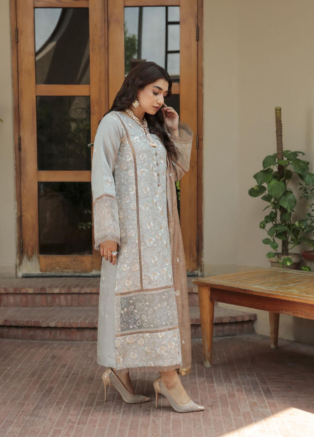 Nuray-e-Nazar by Parishay Embroidered Viscose Suits Unstitched 3 Piece PRS22WNN D-06 - Winter Collection