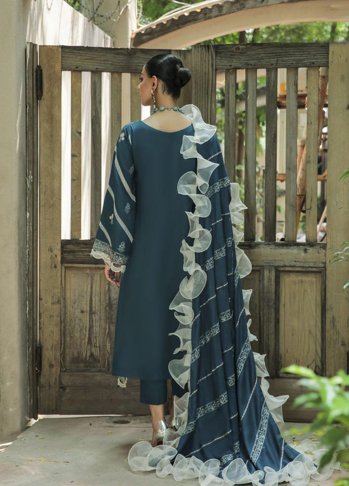 Nuray-e-Nazar by Parishay Embroidered Linen Suits Unstitched 3 Piece PRS22WNN D-09 - Winter Collection