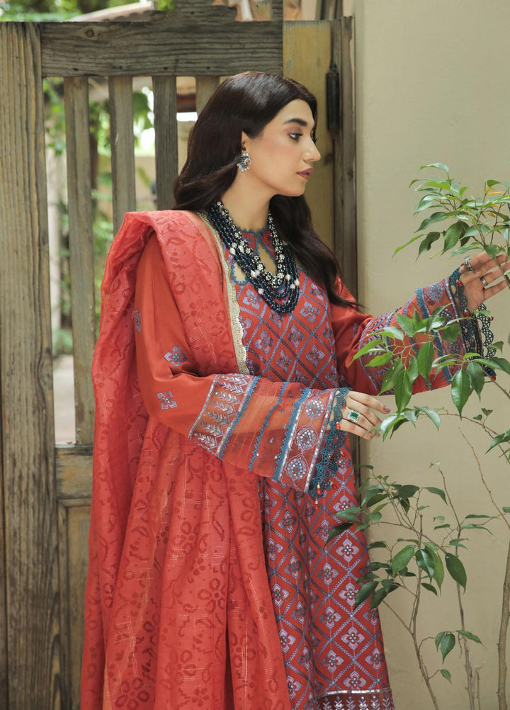 Nuray-e-Nazar by Parishay Embroidered Linen Suits Unstitched 3 Piece PRS22WNN D-10 - Winter Collection