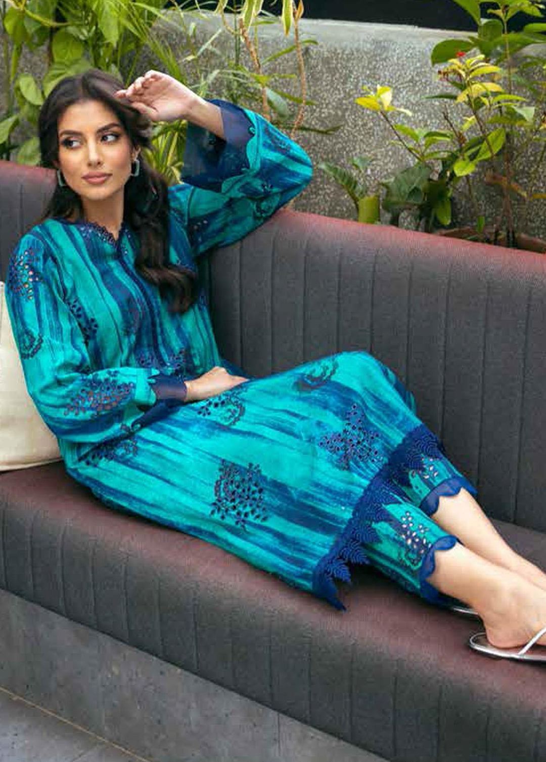 Ballerina By Nureh Embroidered Khaddar Suits Unstitched 2 Piece NU22BK NU2-64 - Winter Collection