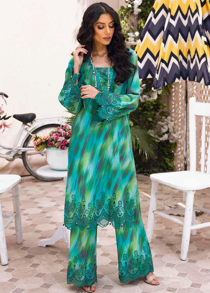 Ballerina By Nureh Embroidered Lawn Suits Unstitched 2 Piece NU22CK NU2- 41 - Summer Collection