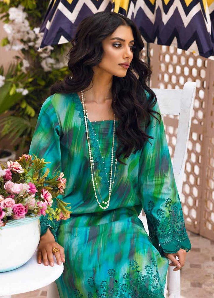 Ballerina By Nureh Embroidered Lawn Suits Unstitched 2 Piece NU22CK NU2- 41 - Summer Collection