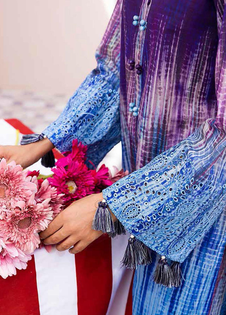 Ballerina By Nureh Embroidered Lawn Suits Unstitched 2 Piece NU22CK NU2- 45 - Summer Collection