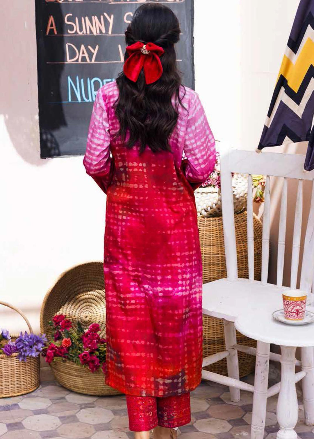 Ballerina By Nureh Embroidered Lawn Suits Unstitched 2 Piece NU22CK NU2- 48 - Summer Collection