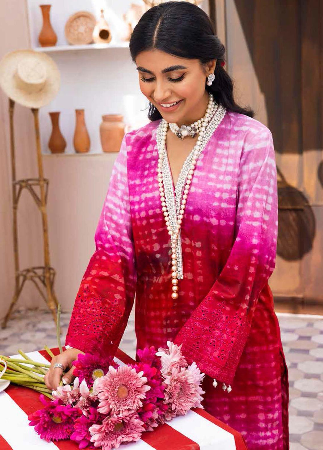 Ballerina By Nureh Embroidered Lawn Suits Unstitched 2 Piece NU22CK NU2- 48 - Summer Collection