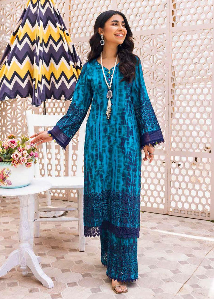 Ballerina By Nureh Embroidered Lawn Suits Unstitched 2 Piece NU22CK NU2- 50 - Summer Collection