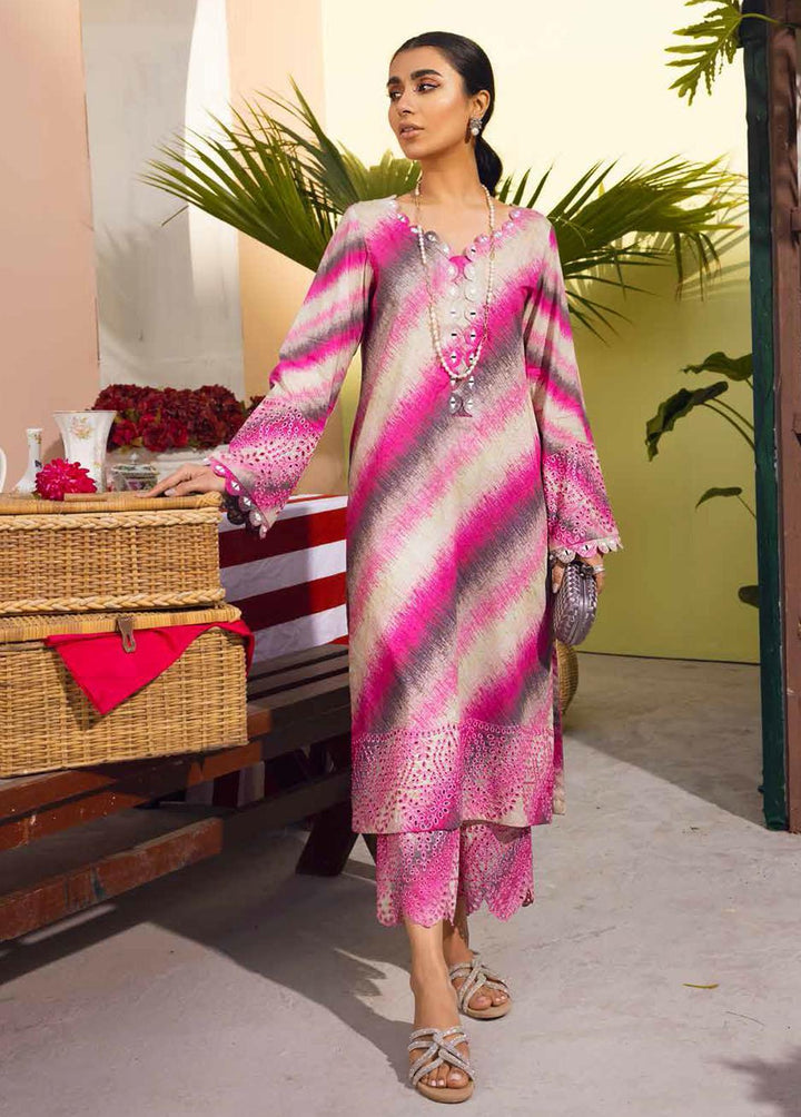 Ballerina By Nureh Embroidered Lawn Suits Unstitched 2 Piece NU22BL NU2- 35 - Summer Collection