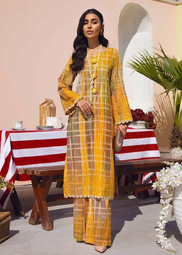 Ballerina By Nureh Embroidered Lawn Suits Unstitched 2 Piece NU22BL NU2- 36 - Summer Collection