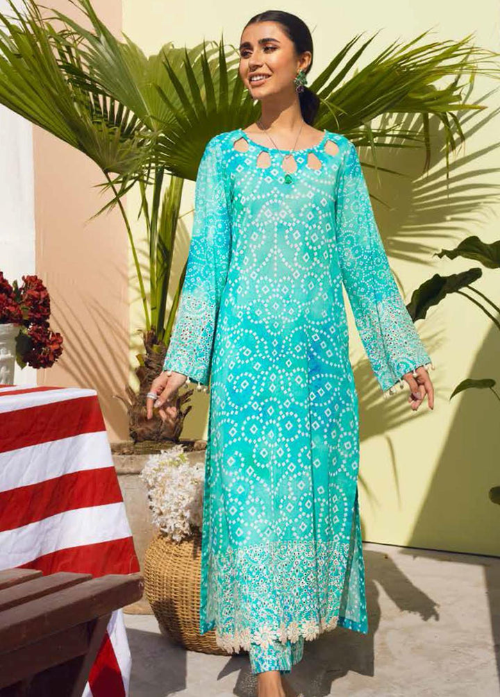 Ballerina By Nureh Embroidered Lawn Suits Unstitched 2 Piece NU22BL NU2- 37 - Summer Collection