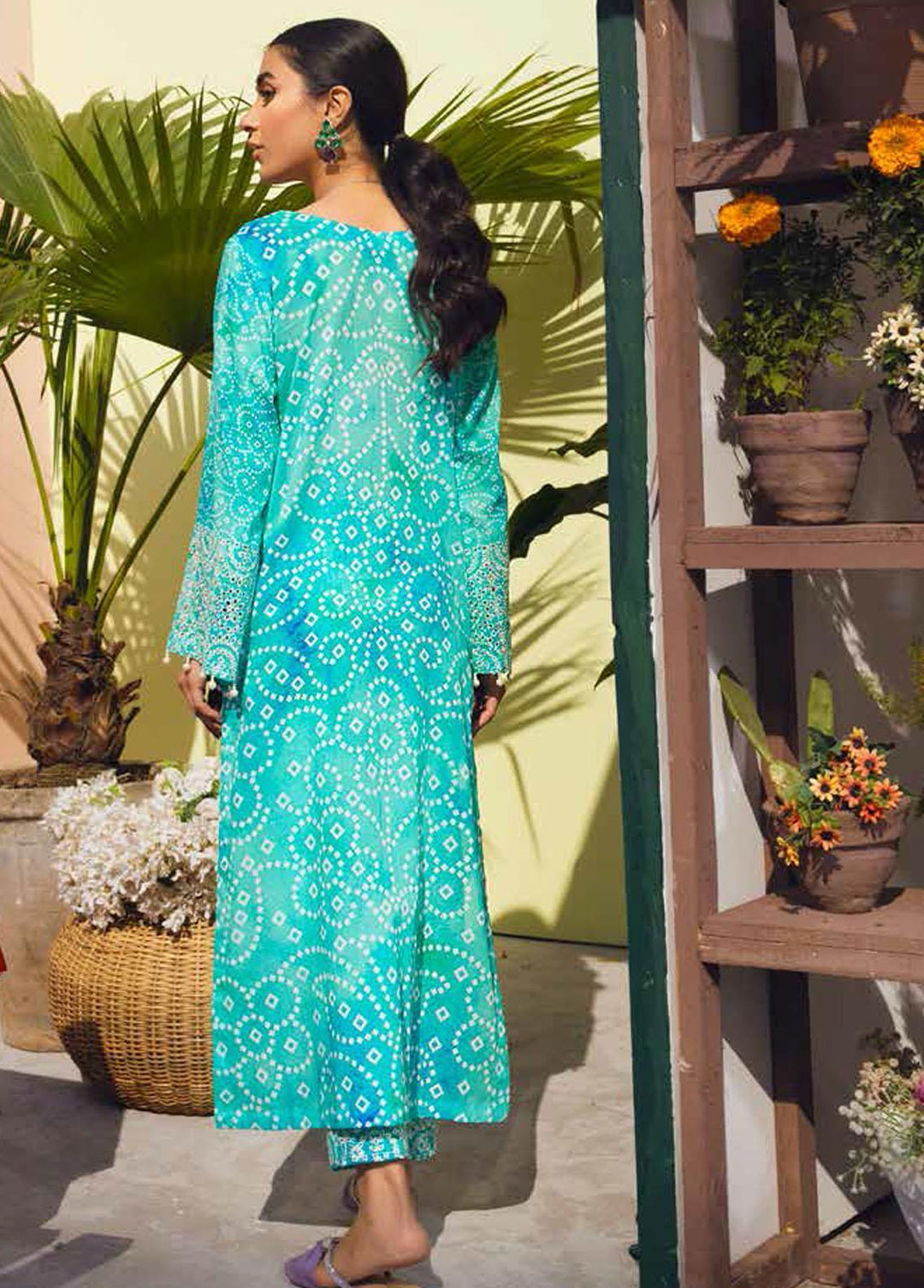 Ballerina By Nureh Embroidered Lawn Suits Unstitched 2 Piece NU22BL NU2- 37 - Summer Collection
