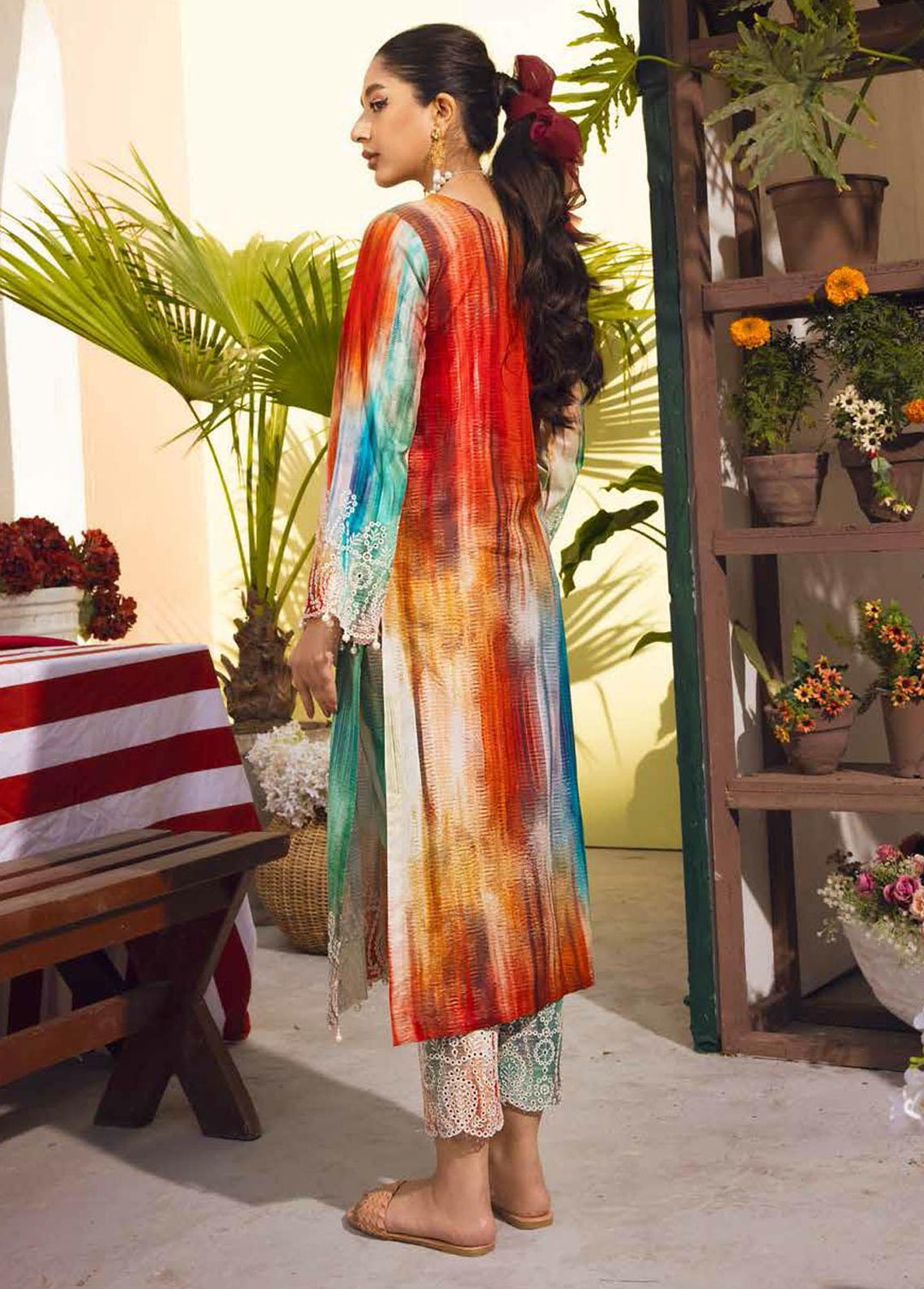 Ballerina By Nureh Embroidered Lawn Suits Unstitched 2 Piece NU22BL NU2- 38 - Summer Collection