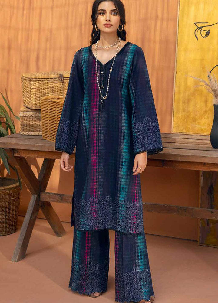 Nureh Embroidered Chikankari Khaddar Suits Unstitched 2 Piece NU21B-2 Angel NU2-19 - Winter Collection