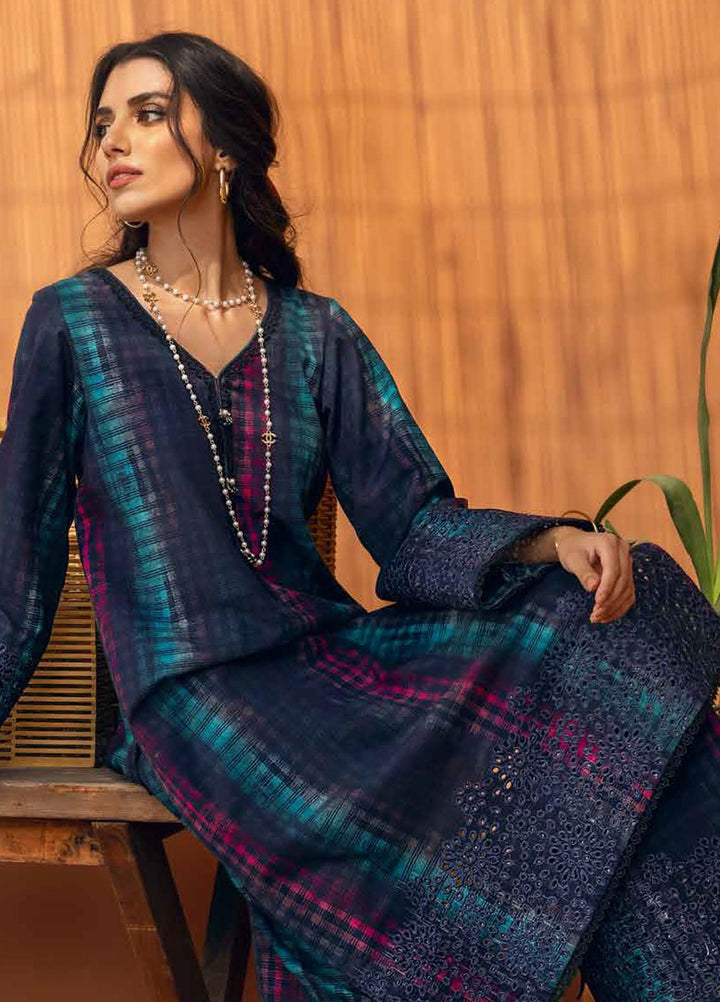 Nureh Embroidered Chikankari Khaddar Suits Unstitched 2 Piece NU21B-2 Angel NU2-19 - Winter Collection