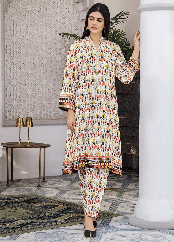 Nureh By Khas Printed Lawn Suits Unstitched 2 Piece KHS23N RKT-1702 - Summer Collection
