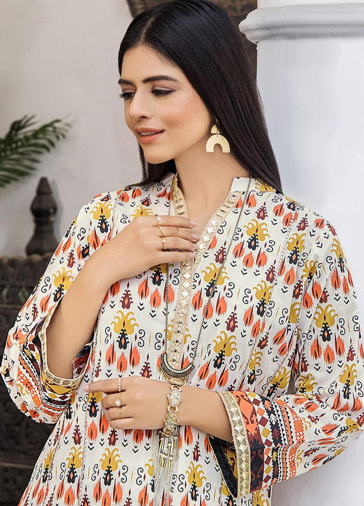 Nureh By Khas Printed Lawn Suits Unstitched 2 Piece KHS23N RKT-1702 - Summer Collection