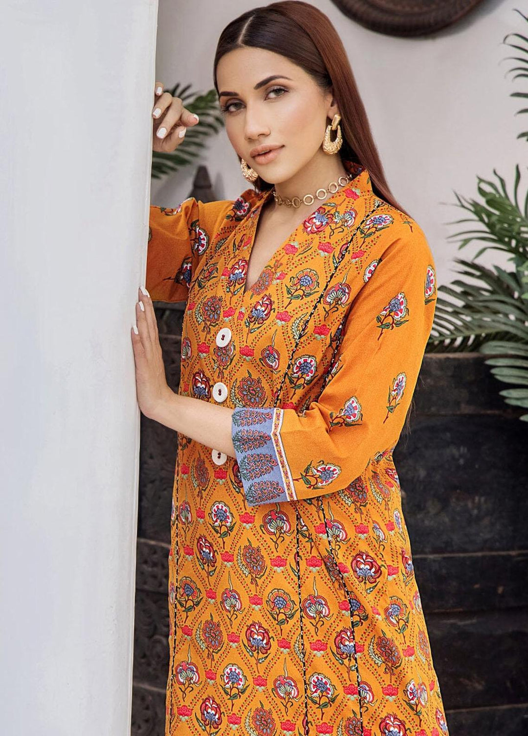 Nureh By Khas Printed Lawn Suits Unstitched 2 Piece KHS23N RKT-1703 - Summer Collection