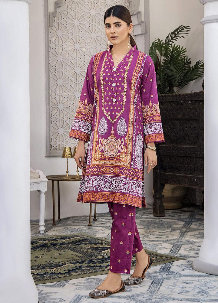 Nureh By Khas Printed Lawn Suits Unstitched 2 Piece KHS23N RKT-1709 - Summer Collection