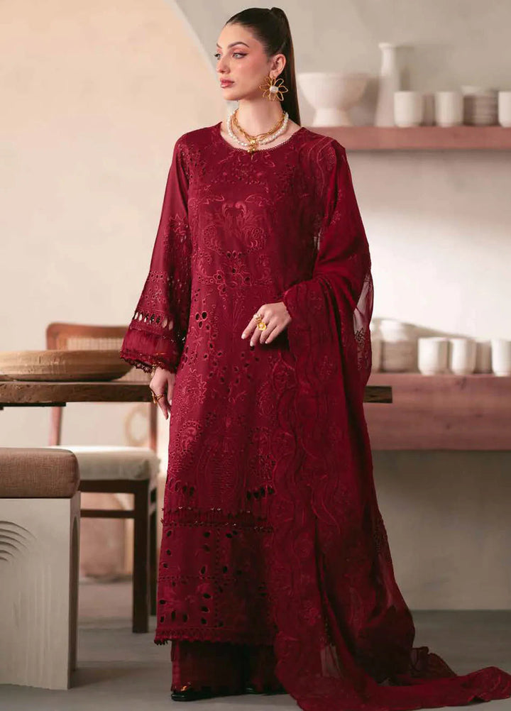 Nureh Chikankari Karandi Suit Unstitched 3 Piece NU24EK NE-104 - Winter Collection