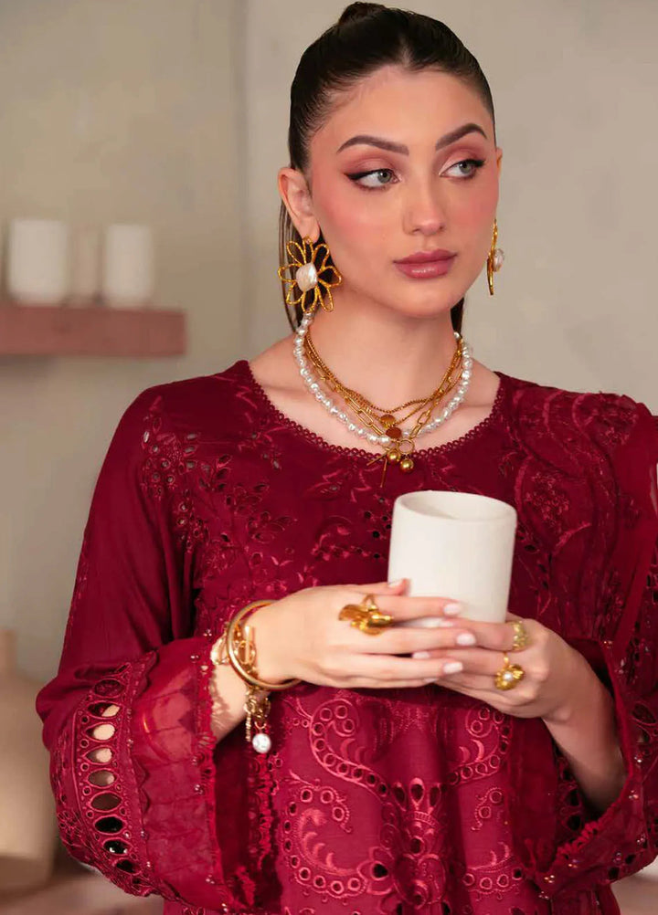 Nureh Chikankari Karandi Suit Unstitched 3 Piece NU24EK NE-104 - Winter Collection