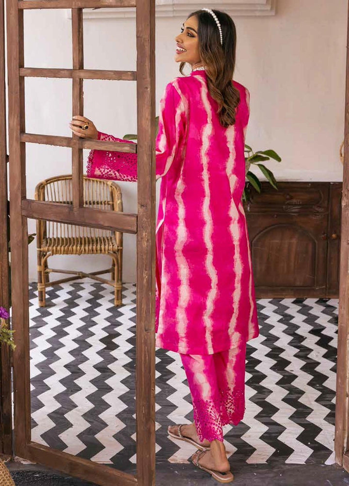 Nureh Embroidered Lawn Suits Unstitched 2 Piece NU22L NU2- 51 - Summer Collection