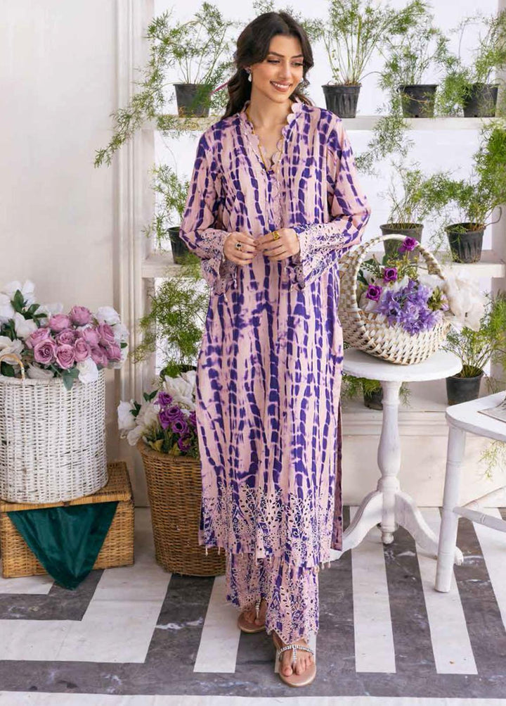 Nureh Embroidered Lawn Suits Unstitched 2 Piece NU22L NU2- 53 - Summer Collection