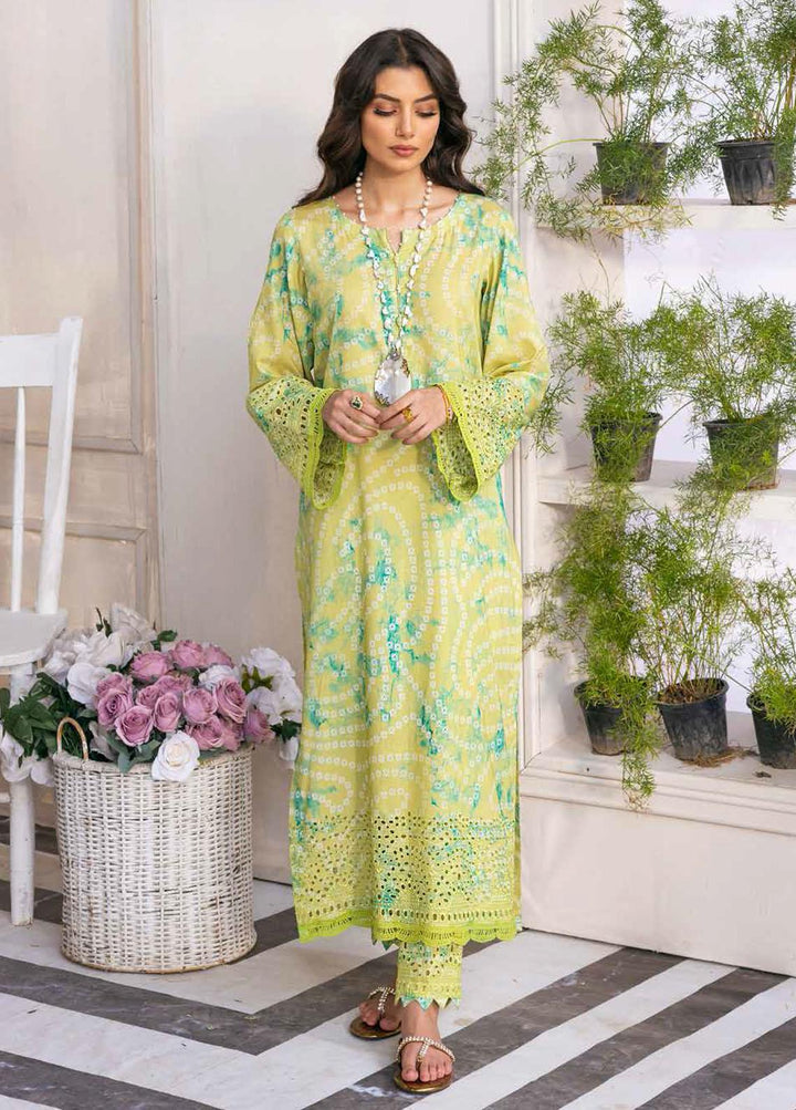 Nureh Embroidered Lawn Suits Unstitched 2 Piece NU22L NU2- 54 - Summer Collection
