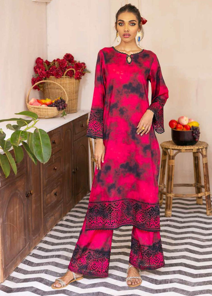 Nureh Embroidered Lawn Suits Unstitched 2 Piece NU22L NU2- 60 - Summer Collection