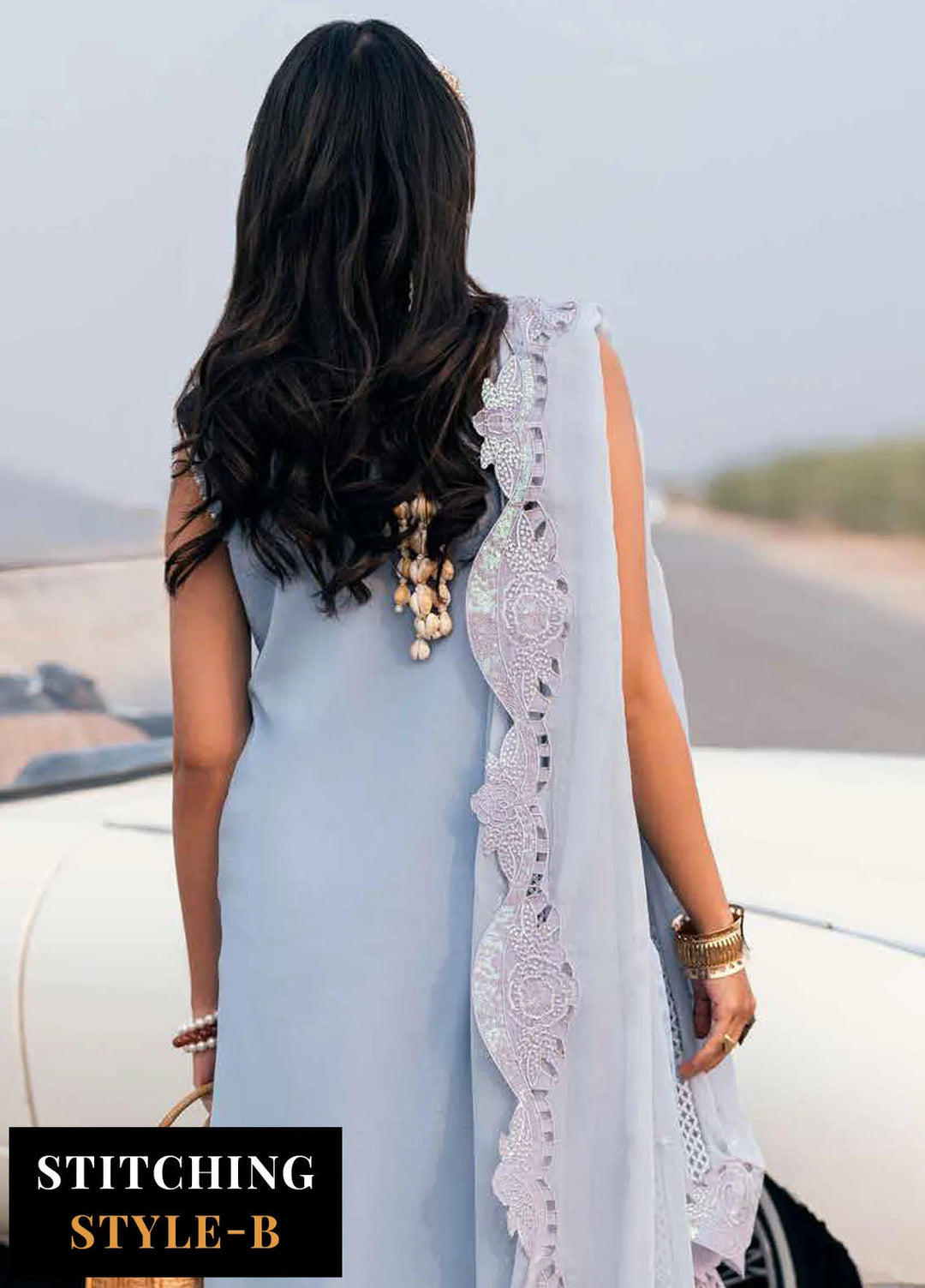 Nureh Chikankari Swiss Lawn Suits Unstitched 4 Piece NU25KE NE-150 - Summer Collection