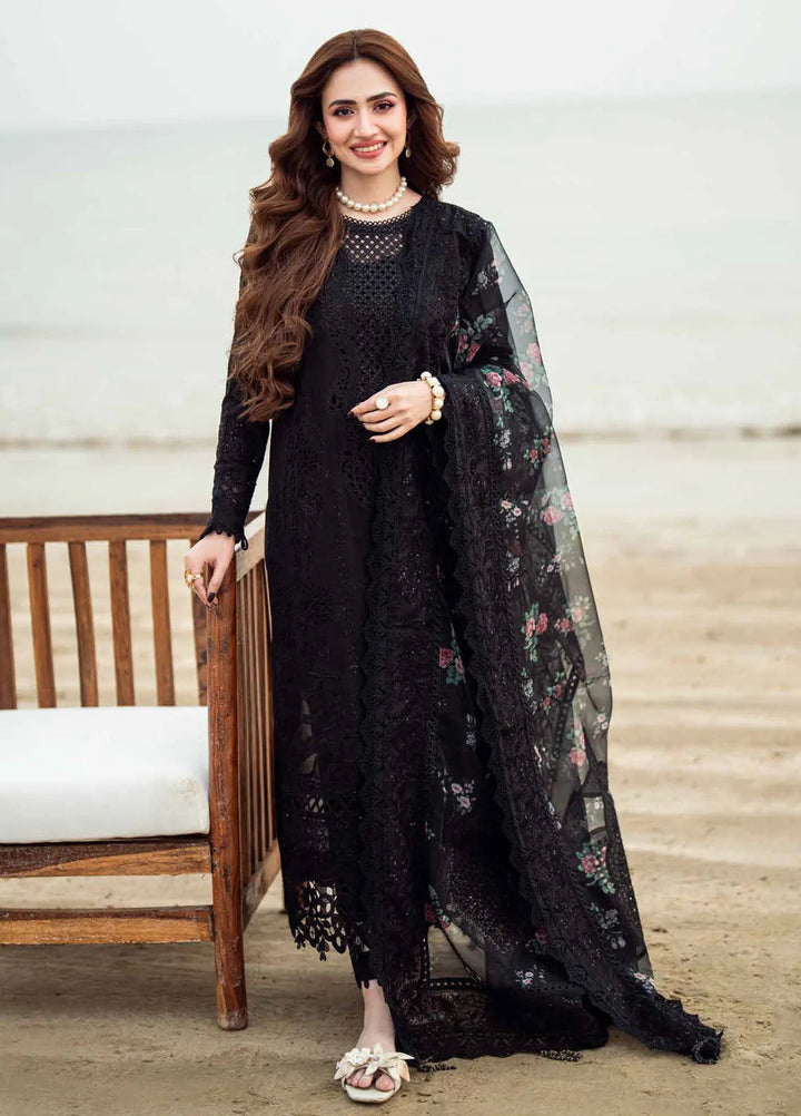 Nureh Chikankari Swiss Lawn Suits Unstitched 4 Piece NU25KE NE-151 - Summer Collection