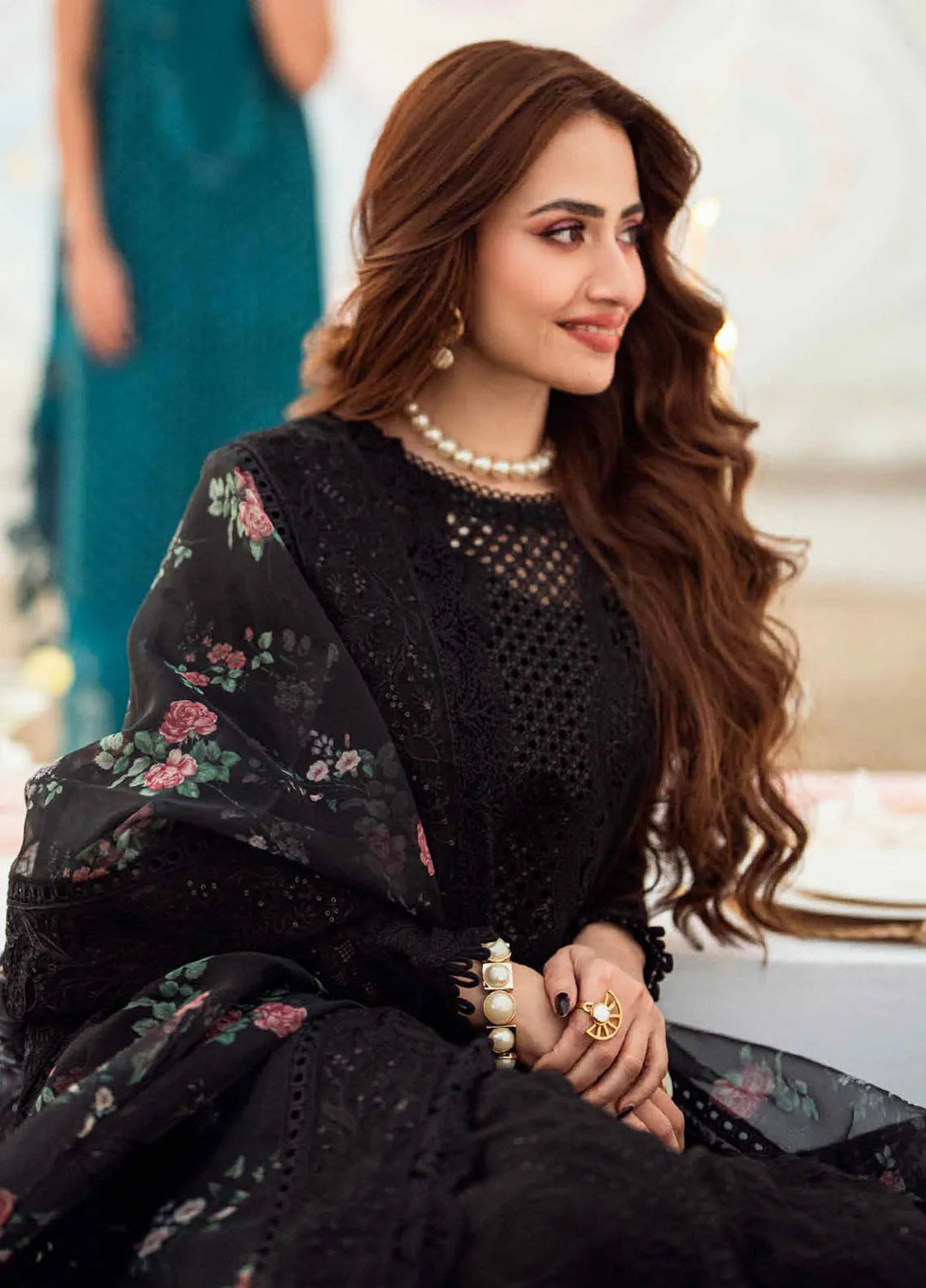 Nureh Chikankari Swiss Lawn Suits Unstitched 4 Piece NU25KE NE-151 - Summer Collection