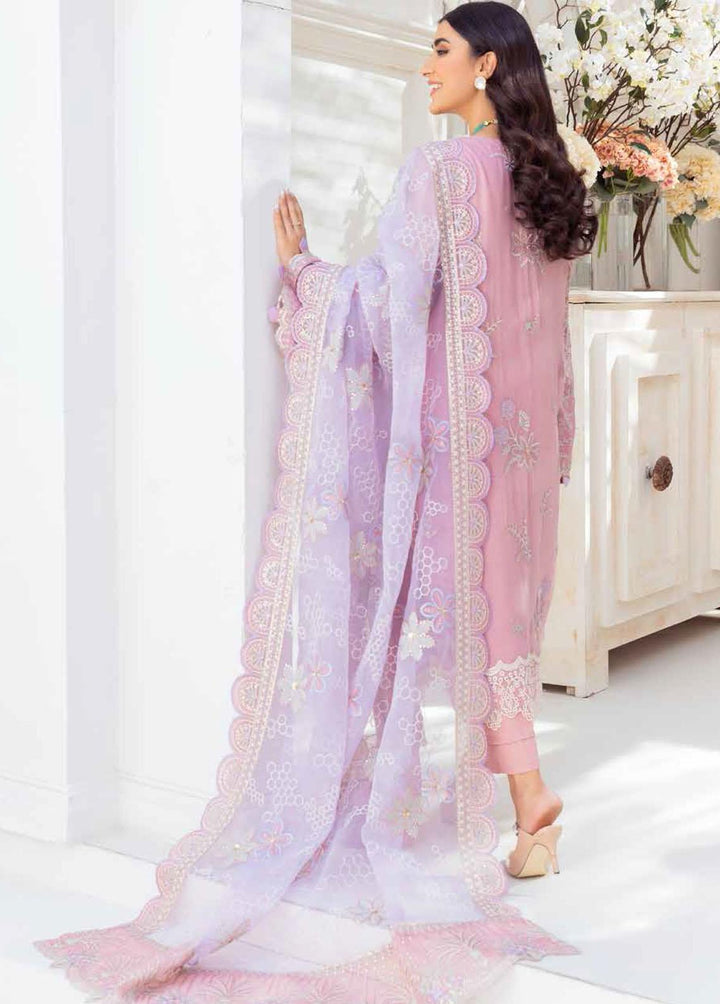 Elanora By Nureh Embroidered Chiffon Suits Unstitched 4 Piece NU22E NEL-01 - Luxury Collection