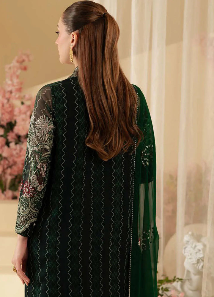 Nureh Embroidered Chiffon Suit Unstitched 3 Piece NU25AC AM-16 - Formals Collection