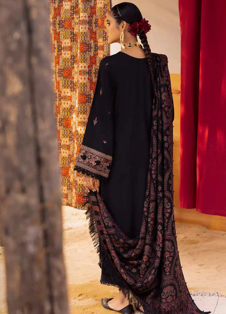 Nureh Embroidered Dhanak Suit Unstitched 3 Piece NU24ES NE-61 - Winter Collection