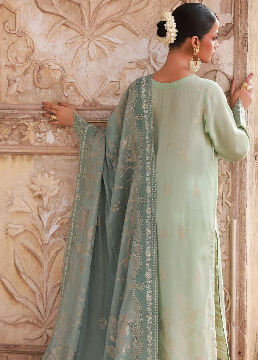 Nureh Embroidered Jacquard Suits Unstitched 3 Piece NU25MJ D-04 NJ-104 - Festive Collection