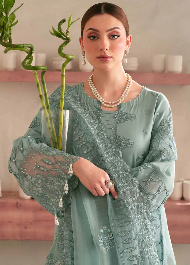 Nureh Embroidered Karandi Suit Unstitched 3 Piece NU24EK NE-100 - Winter Collection