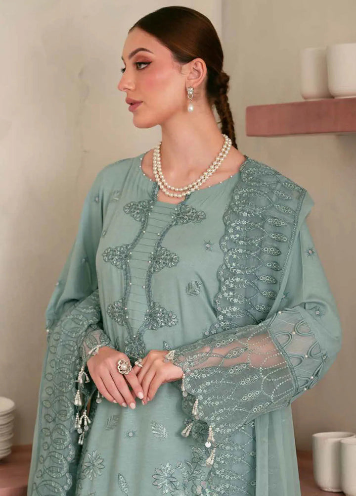 Nureh Embroidered Karandi Suit Unstitched 3 Piece NU24EK NE-100 - Winter Collection
