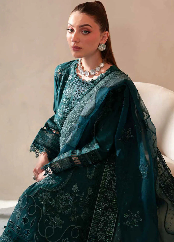 Nureh Embroidered Karandi Suit Unstitched 3 Piece NU24EK NE-101 - Winter Collection