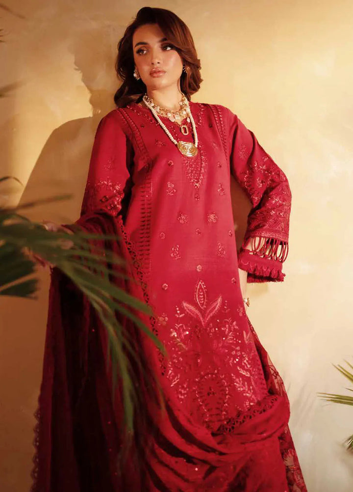 Nureh Embroidered Karandi Suits Unstitched 3 Piece NU25EK NE 131 - Winter Collection