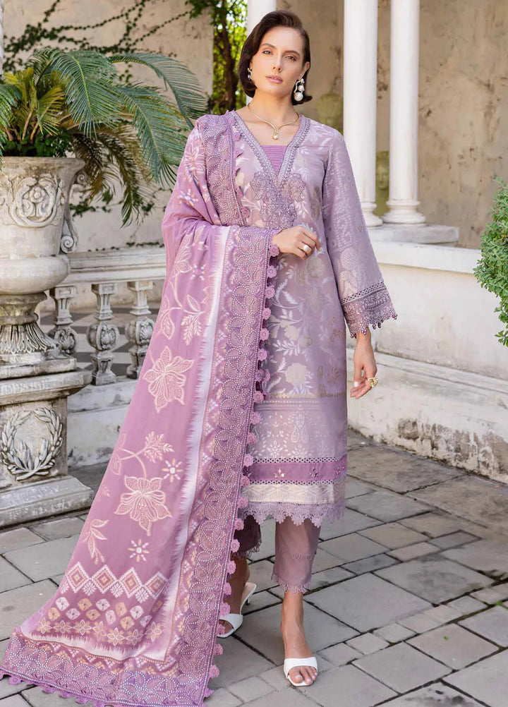 Nureh Embroidered Lawn Suit Unstitched 3 Piece NU25LJ NE-153 - Summer Collection