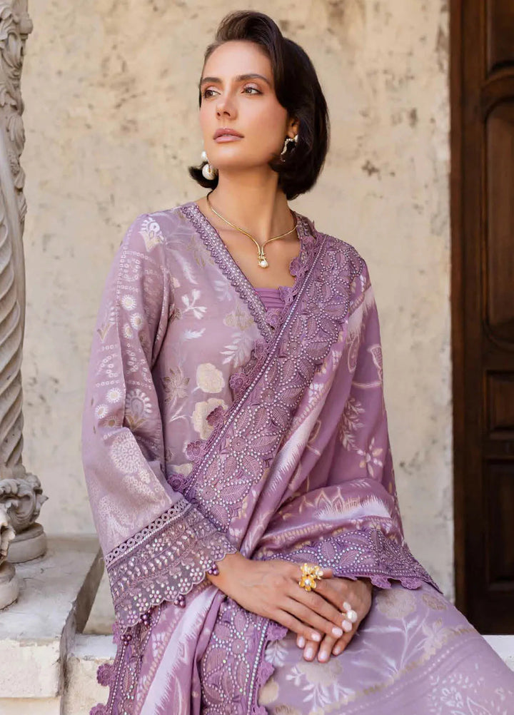 Nureh Embroidered Lawn Suit Unstitched 3 Piece NU25LJ NE-153 - Summer Collection