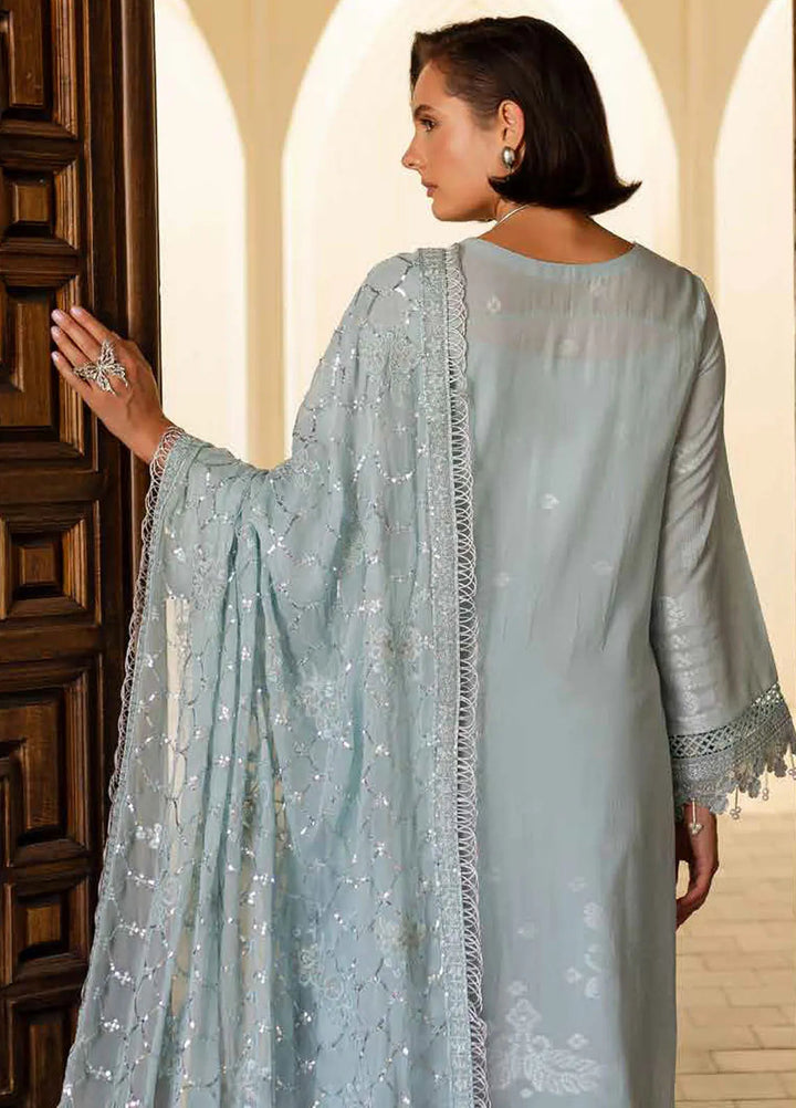 Nureh Embroidered Lawn Suit Unstitched 3 Piece NU25LJ NE-154 - Summer Collection