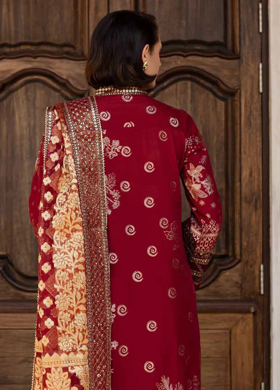 Nureh Embroidered Lawn Suit Unstitched 3 Piece NU25LJ NE-155 - Summer Collection