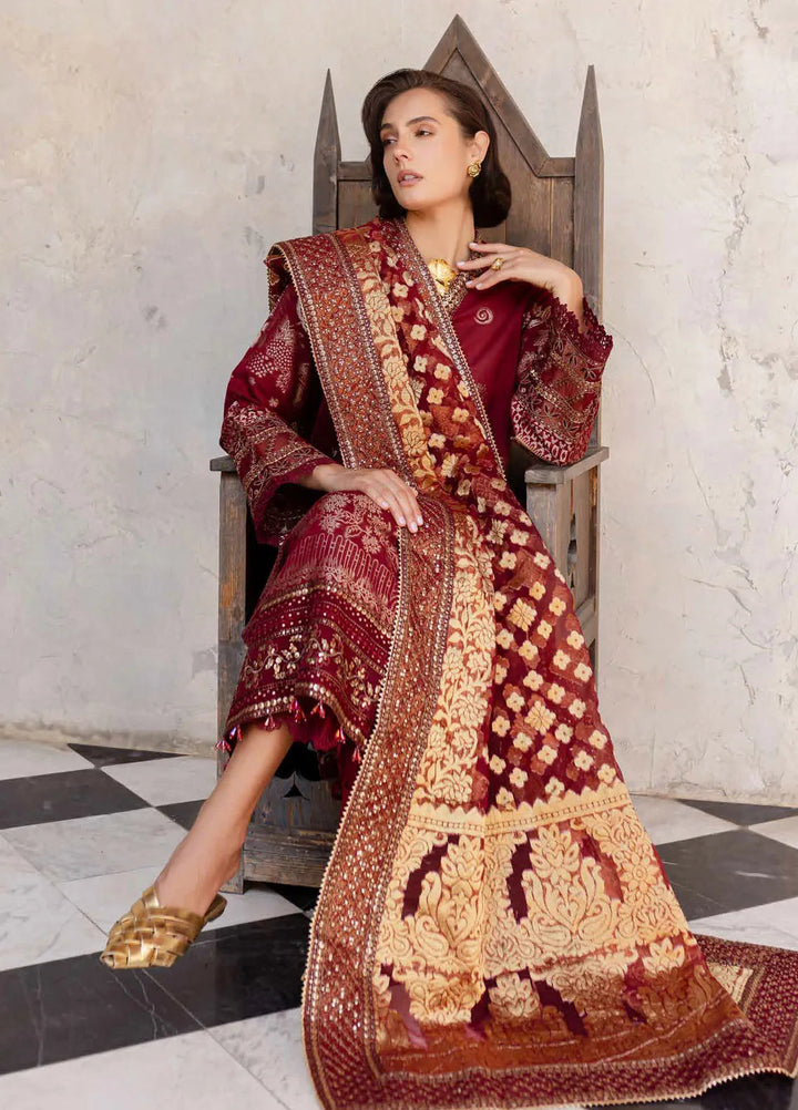 Nureh Embroidered Lawn Suit Unstitched 3 Piece NU25LJ NE-155 - Summer Collection
