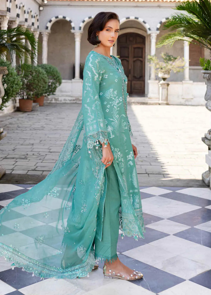 Nureh Embroidered Lawn Suit Unstitched 3 Piece NU25LJ NE-157 - Summer Collection